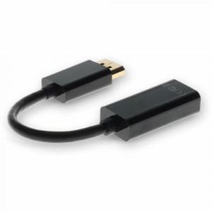 AddOn Displayport to HDMI Adapter Converter Cable - Male to Female - DisplayPort/HDMI A/V Cable for Audio/Video Device,