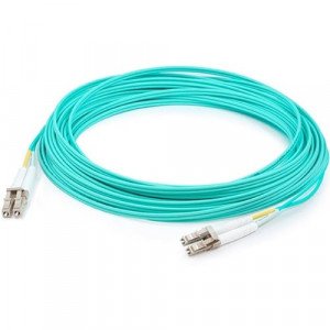 AddOn 3m Laser-Optomized Multi-Mode fiber (LOMM) Duplex LC/LC OM4 Aqua Patch Cable - 9.8 ft Fiber Optic Network Cable\