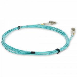 AddOn 3m Laser-Optomized Multi-Mode fiber (LOMM) Duplex LC/LC OM4 Aqua Patch Cable - 9.8 ft Fiber Optic Network Cable\