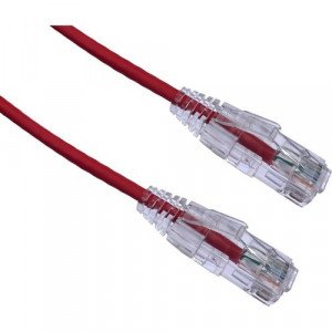 Axiom 3FT CAT6 BENDnFLEX Ultra-Thin Snagless Patch Cable 550mhz (Red) - 3 ft Category 6 Network Cable for Network Device