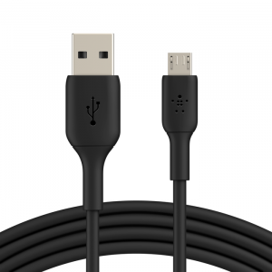 Belkin BoostCharge USB-A to Micro-USB Cable (1 meter / 3.3 foot, Black) - 3.3 ft Micro-USB/USB Data Transfer Cable - First