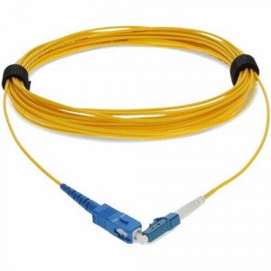 AddOn 10m SMF 9/125 Simplex SC/LC OS1 Yellow OFNR (Riser Rated) Patch Cable - 32.8 ft Fiber Optic