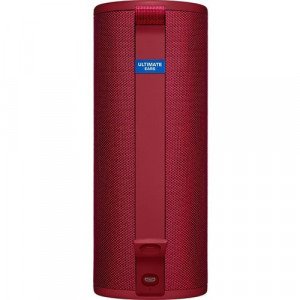 Ultimate Ears BOOM 3 Portable Bluetooth Speaker System - Red - 90 Hz to 20 kHz - 360° Circle Sound - Battery Rechargeable