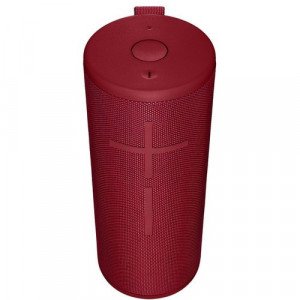 Ultimate Ears BOOM 3 Portable Bluetooth Speaker System - Red - 90 Hz to 20 kHz - 360° Circle Sound - Battery Rechargeable