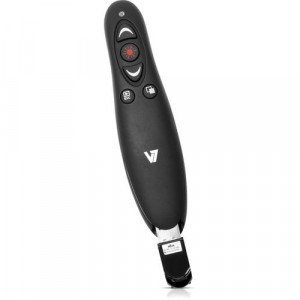 V7 Professional Wireless Presenter with Laser Pointer and microSD Card Reader - Wireless - 35 ft (10668 mm)