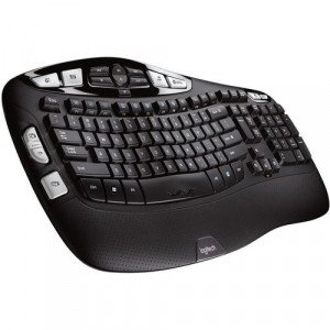 Logitech K350 Wireless Keyboard - Wireless Connectivity - RF - USB Interface - AA Battery Size Supported