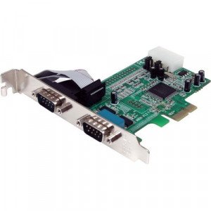 StarTech.com 2 Port PCIe Serial Adapter Card with 16550 - Add 2 RS-232 serial ports