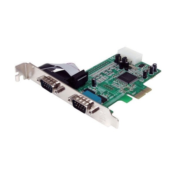 StarTech.com 2 Port PCIe Serial Adapter Card with 16550 - Add 2 RS-232 serial ports