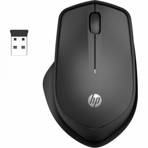 HP 280 Silent Wireless Mouse - Blue Optical - Wireless - Radio Frequency - 2.40 GHz -