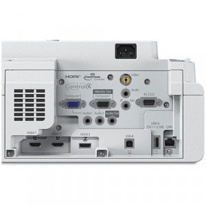 Epson PowerLite 760W Ultra Short Throw 3LCD Projector - 16:10 - Wall Mountable, Tabletop - 1280 x 800 - Front, Rear - 20000 Hour