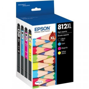 Epson DURABrite Ultra T812XL-XCS High Yield Inkjet Ink Cartridge - Single Pack - Cyan, Black, Yellow, Magenta Pack