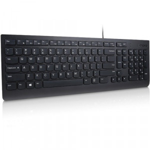 Lenovo Essential Wired Keyboard (Black) - French Canadian 058 - Cable Connectivity