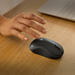Logitech M240 Silent Bluetooth Mouse - Travel Mouse - Optical - Wireless - Bluetooth - Graphite - 3 Button(s) - Symmetrical