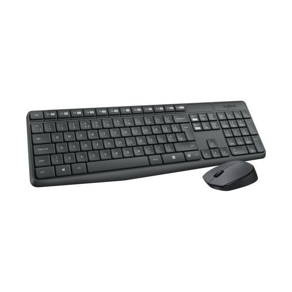 Logitech MK235 Wireless Keyboard and Mouse Combo for Windows, 2.4 GHz Wireless