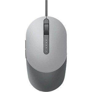 Dell MS3220 Mouse - Laser - Cable - Titan Gray - USB 2.0 - 3200 dpi - Tilt Wheel