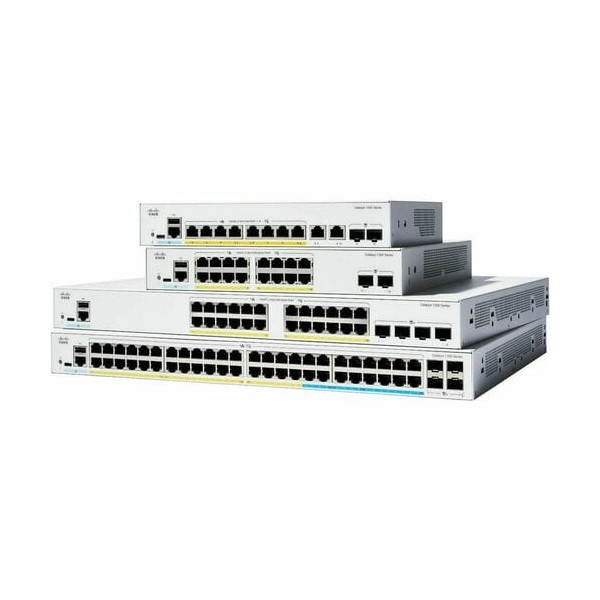 Cisco Catalyst C1300-48P-4G Ethernet Switch - 48 Ports - Manageable - Gigabit Ethernet - 10/100/1000Base-T, 1000Base-X - 3 Layer