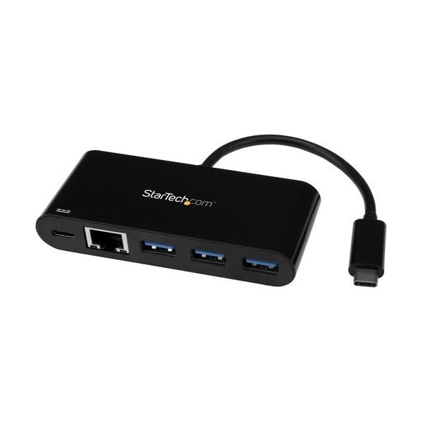 StarTech.com USB-C to Ethernet Adapter with 3-Port USB 3.0 Hub