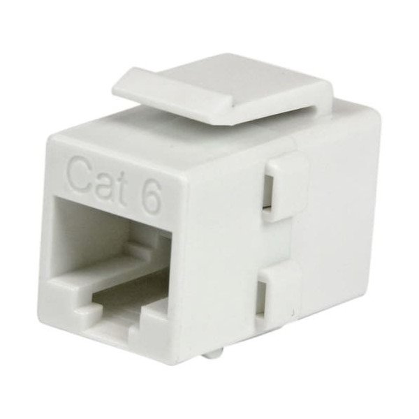 StarTech.com White Cat 6 RJ45 Keystone Jack Network Coupler