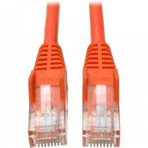 Tripp Lite by Eaton 10-ft. Cat5e 350MHz Snagless Molded Cable (RJ45 M/M) - Orange - 10 ft Category 5e