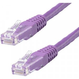 StarTech.com 10ft CAT6 Ethernet Cable - Purple Molded Gigabit - 100W PoE UTP 650MHz - Category 6 Patch Cord