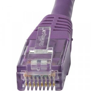 StarTech.com 10ft CAT6 Ethernet Cable - Purple Molded Gigabit - 100W PoE UTP 650MHz - Category 6 Patch Cord