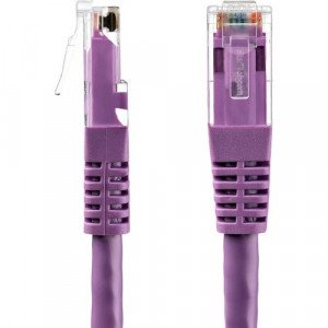 StarTech.com 10ft CAT6 Ethernet Cable - Purple Molded Gigabit - 100W PoE UTP 650MHz - Category 6 Patch Cord