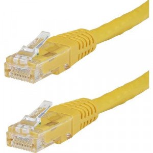 StarTech.com 10ft CAT6 Ethernet Cable - Yellow Molded Gigabit - 100W PoE UTP 650MHz