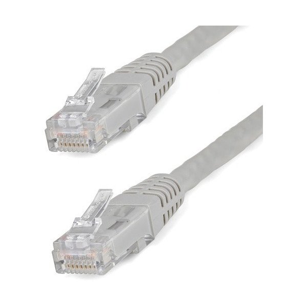 StarTech.com 10ft CAT6 Ethernet Cable - Gray Molded Gigabit - 100W PoE UTP 650MHz