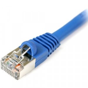 StarTech.com 10 ft Blue Snagless Shielded Cat5e Patch Cable - Make Fast Ethernet network connections