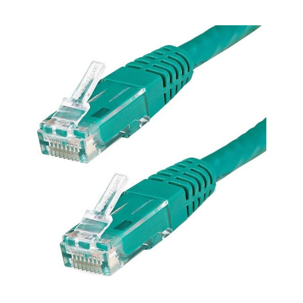 StarTech.com 10ft CAT6 Ethernet Cable - Green Molded Gigabit - 100W PoE UTP 650MHz