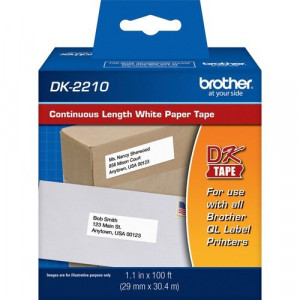 Brother Continuous Length White Film DK Tape -DK2210