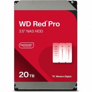 WD Red Pro WD201KFGX 20 TB Hard Drive - 3.5" Internal - SATA (SATA/600) - Conventional Magnetic Recording (CMR) Method