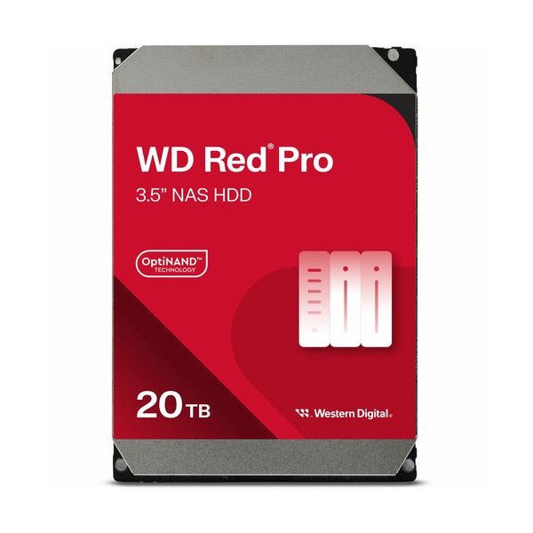 WD Red Pro WD201KFGX 20 TB Hard Drive - 3.5" Internal - SATA (SATA/600) - Conventional Magnetic Recording (CMR) Method