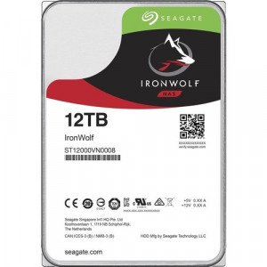 Seagate IronWolf ST12000VN0008 12 TB Hard Drive - 3.5" Internal - SATA (SATA/600) - (CMR) Method - 7200rpm