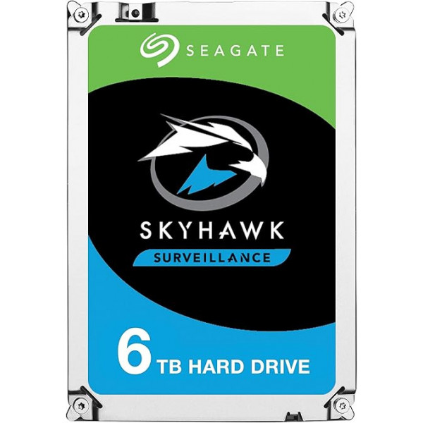 Seagate SkyHawk ST6000VX001 6 TB Hard Drive - 3.5" Internal - SATA (SATA/600) - 3 Year Warranty