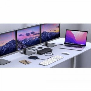 Belkin Universal USB-C Triple Display Dock-laptop docking station HDMI DisplayPort - INC007TTBK