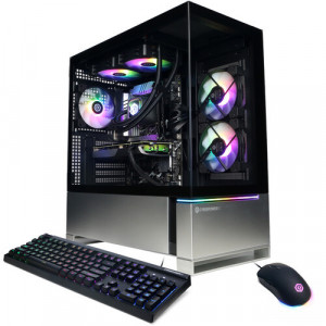 CyberPowerPC Gamer Supreme SLCAI6800CPG Desktop Computer - AMD Ryzen 7 8700F - 32 GB - 2 TB SSD - Mid-tower - Black