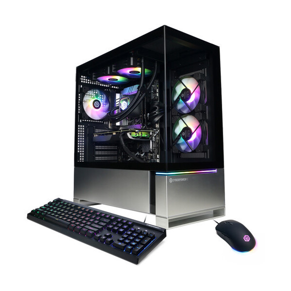 CyberPowerPC Gamer Supreme SLCAI6800CPG Desktop Computer - AMD Ryzen 7 8700F - 32 GB - 2 TB SSD - Mid-tower - Black