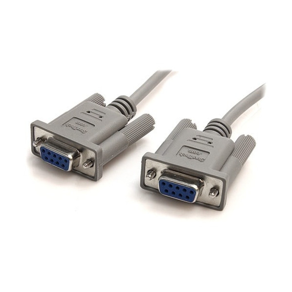 StarTech.com Serial Null modem cable - DB-9 (F) - DB-9 (F) - 3 m - Transfer files via serial connection - 10ft null modem cable