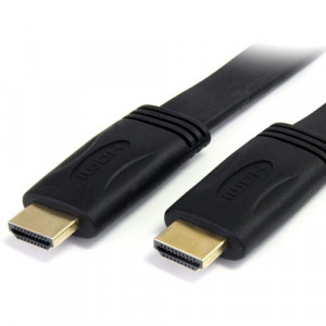 StarTech.com 10 ft Flat High Speed HDMI Cable with Ethernet - Ultra HD 4k x 2k HDMI Cable - HDMI to HDMI M/M - Create Ultra HD