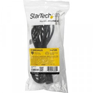 StarTech.com 10ft (3m) Hospital Grade Power Cord, 18AWG, NEMA 5-15P to C13, 10A 125V, Green Dot Medical Power Cable