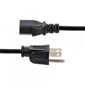 StarTech.com 10ft (3m) Computer Power Cord, NEMA 5-15P to C13, 10A 125V, 18AWG, Black Replacement AC PC Power Cord