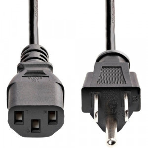 StarTech.com 10ft (3m) Computer Power Cord, NEMA 5-15P to C13, 10A 125V, 18AWG, Black Replacement AC PC Power Cord