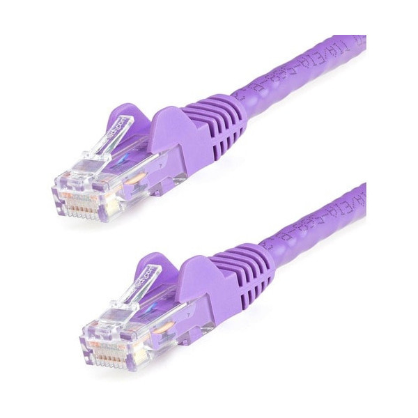 StarTech.com 10ft CAT6 Ethernet Cable - Purple Snagless Gigabit - 100W PoE UTP 650MHz Category