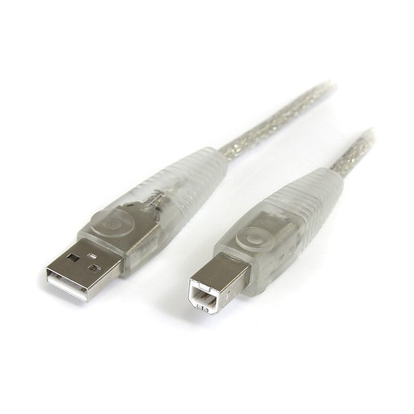 StarTech.com - Transparent USB 2.0 cable - 4 pin USB Type A (M) - 4 pin USB Type B (M)