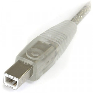 StarTech.com - Transparent USB 2.0 cable - 4 pin USB Type A (M) - 4 pin USB Type B (M)