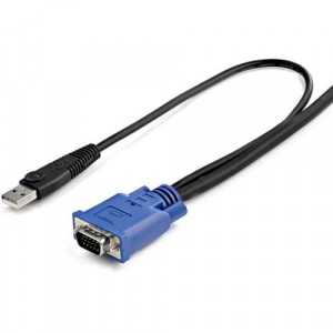 StarTech.com 2-in-1 - Video / USB cable - 4 pin USB Type A, HD-15 (M) - HD-15 (M) - 3.05 m - 10ft KVM Cable - USB KVM Cable