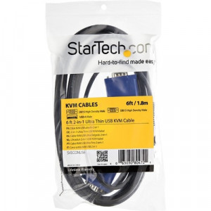 StarTech.com 2-in-1 - Video / USB cable - 4 pin USB Type A, HD-15 (M) - HD-15 (M) - 3.05 m - 10ft KVM Cable - USB KVM Cable