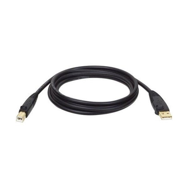 Tripp Lite USB 2.0 Cable - 10 ft USB Data Transfer Cable - First End: 1 x USB 2.0 Type A - Male - Second End: 1 x USB 2.0 Type B