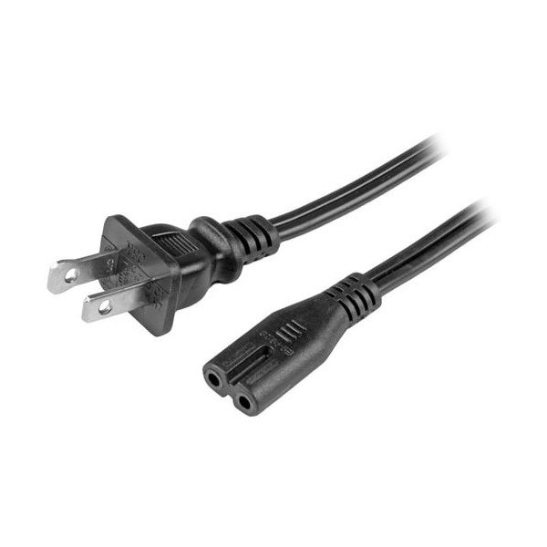 StarTech.com 10ft (3m) Laptop Power Cord, NEMA 1-15P to C7, 10A 125V, 18AWG, Laptop Replacement Power Cord, Power Brick Cable